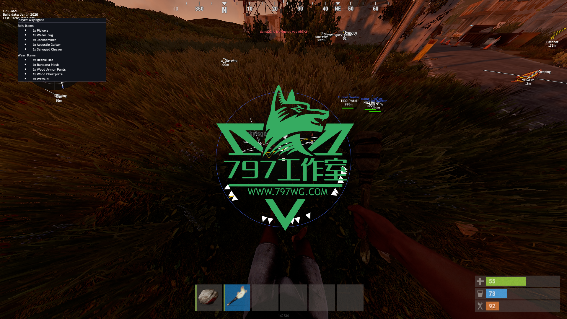 RUST腐蚀辅助【WTF】内部版本稳定大号无拉闸开启简单主播专用